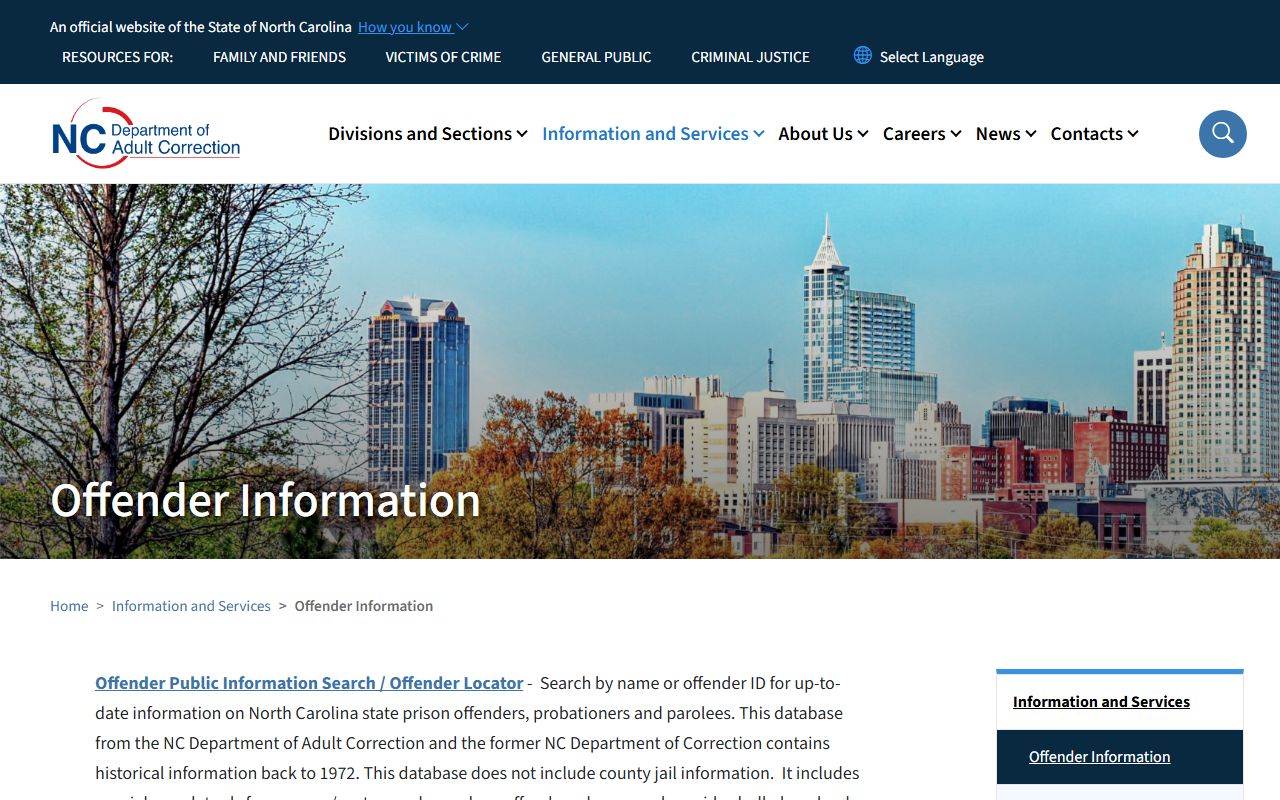 Yancey County arrest records and court charges NCDAC offender search overview