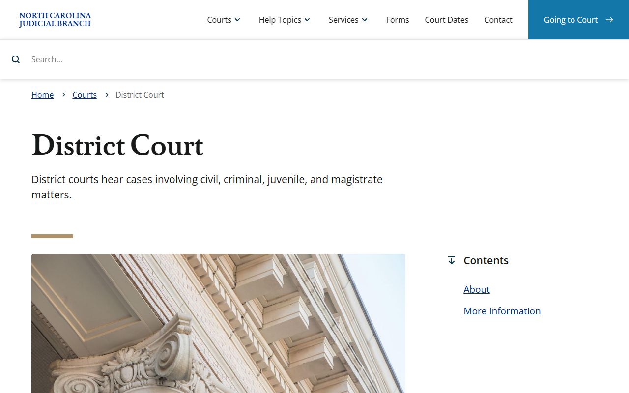 Yancey County court dockets District Court and magistrate functions
