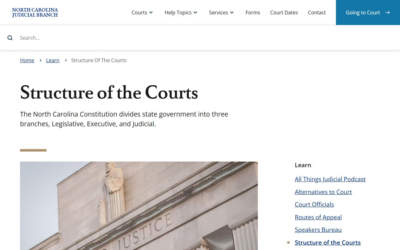 Yancey County criminal court records North Carolina court structure