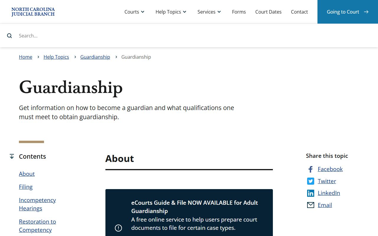 Yancey County probate records guardianship process