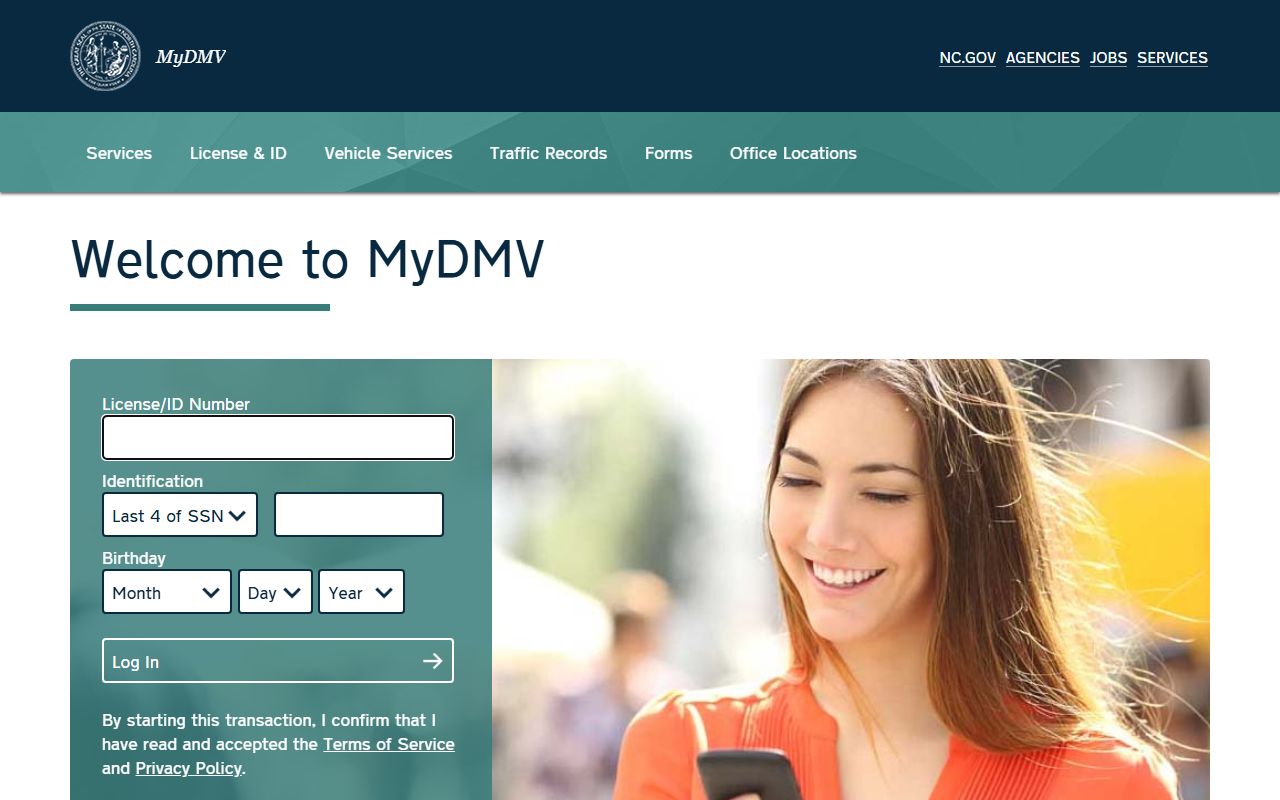Yancey County traffic court records MyDMV driver services